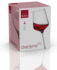 RONA 4x Poháre na víno CHARISMA 650ml