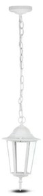 Vonkajší luster na reťazi 1xE27/40W/230V IP44 biela
