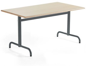 Stôl PLURAL, 1400x800x720 mm, HPL - breza, antracit