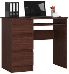 Kancelársky stôl A-6 CLP ľavostranný, wenge