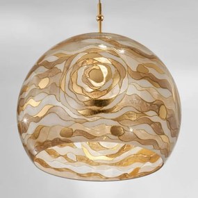 Kolarz 0392.31L.3.Aq.Ch - Luster na lanku LUNA 1xE27/60W/230V 24K zlatý