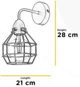 ONLI - Nástenné svietidlo SPIDER 1xE27/15W/230V čierna