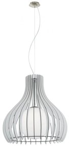 Eglo 61716 - Luster na lanku TINDORI 1xE27/60W/230V pr. 60 cm biela