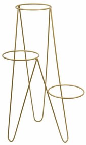 STOJAN NA KVETINÁČ TRIPOD 95X45X24 CM ZLATÁ