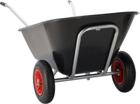 GARDEN LINE Záhradný fúrik – objem 280 l, čierny