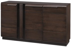 Komoda Porti 45 160 cm z masívu dub čokoládový