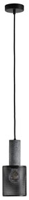 Luster na lanku 1xE27/40W/230V čierna