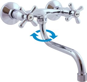 RAV SLEZÁK Morava drezová batéria s otočným ramienkom 100 mm chróm mk101.0/21 MK101.021