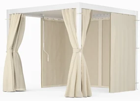 LuminaHaven Pergola 3x3 so závesmi a moskytiérou
