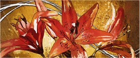 Obraz kvetov ľalií (120x50 cm)