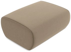 Svetlohnedá zamatová podnožka Kapua – Makamii