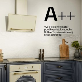 Klarstein Victoria šikmý digestor 60 cm prietok vzduchu 336 m³/h