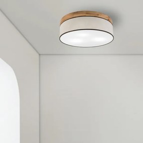 Brilagi - LED Stropné svietidlo BELLADONNA 3xE27/15W/230V pr. 50 cm krémová/dub