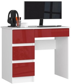 PC stolík Benicio II (červený lesk) (L). Akcia -22%. Vlastná spoľahlivá doprava až k Vám domov. 1069641