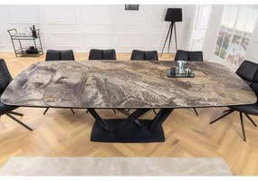Rozkladací jedálenský stôl 45178 180/220/260 x 90cm Taupe Ceramik  - Komfort-nábytok