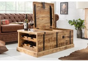 Konferenčný stôl 39814 100x60cm Winebar Drevo Mango - Komfort-nábytok