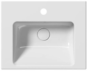 GSI, NORM keramické umývadlo 50x18x40 cm, biela ExtraGlaze, 8638111