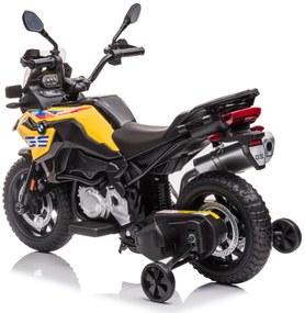 Detská elektrická motorka BestBerg BBCC-80Y - BMW F 850 GS / od 3 rokov / nosnosť 30 kg / žltá