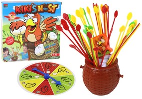 LEAN TOYS Arkádová rodinná hra - Postavte si kuracie hniezdo s palicami