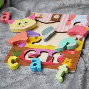 DAALO Anglické puzzle pro nejmenší - kočička - AKCE!