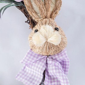 Prútený jarný venček so zajačikom 32 cm
