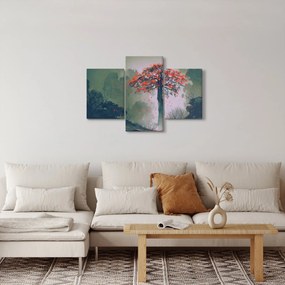 Obraz osamoteného červeného stromu (90x60 cm)