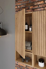 Závěsná horní koupelnová skříňka Nova 83-20-1D dub coast evoke