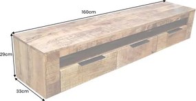 TV-skrinka 46809 Craft 160cm Drevo Mango Prírodné  - Komfort-nábytok