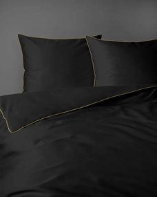 Detexpol Povlečení jednobarevní Pure Collection 100% mako satén černá 140x200, 70x80 cm