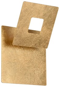 LED nástenné svietidlo v zlatej farbe Leano – Trio