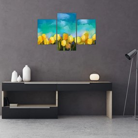 Obraz žltých tulipánov (90x60 cm)