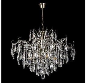 Krištáľový luster na reťazi 6xE27/60W/230V