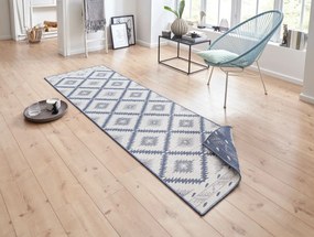 NORTHRUGS - Hanse Home koberce Kusový koberec Twin Supreme 103430 Malibu blue creme – na von aj na doma - 120x170 cm