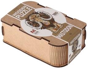 EWA Drevené puzzle v krabičke - Mastodont