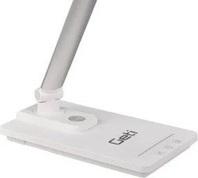 LED Stmievateľná stolná lampa s USB LED/9W/230V 3000K/4000K/5500K biela