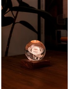 Tmavohnedá svetelná dekorácia na USB Amber – Gingko