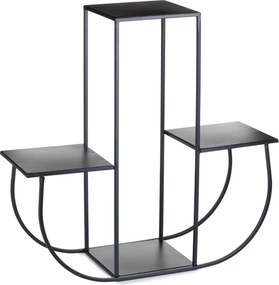 STOJAN NA KVETINÁČ ARKA 70X24X72 CM ČIERNA