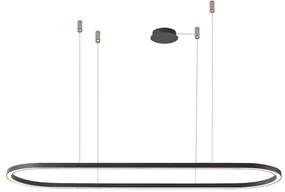 Azzardo AZ5057 - LED Stmievateľný luster na lanku ELENA LED/60W/230V 150 cm čierna AZ5057