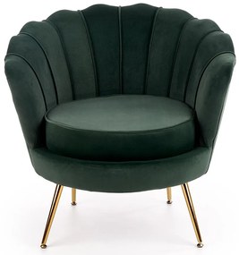 Kreslo Amorinito zelená/zlatý
