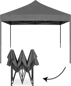 MultiGarden Záhradný samorozkladací stan s baldachýnom 3x3m - sivý MultiGarden