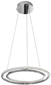 LED luster Livorno 45 Chrome