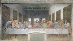 Leonardo da Vinci - Obrazová reprodukcia The Last Supper, 1495-97 (fresco), (40 x 22.5 cm)