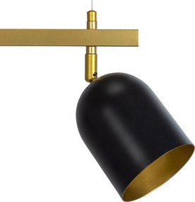 Toolight Toolight, stropné svietidlo 2xE27 APP1033-2C, čierna-zlatá, OSW-06986