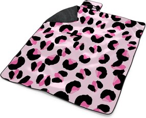 Sablio Plážová deka Ružový gepard: 200x140 cm