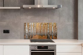 Nástenný panel  jesenné stromy 140x70 cm