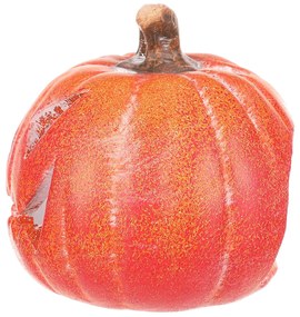 Svietnik Tekvička s tvárou malá oranžová, keramika, pr. 10 cm