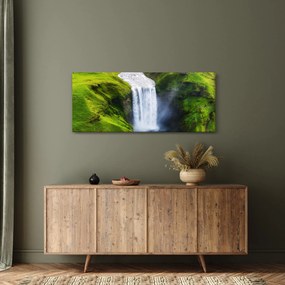 Obraz - Vodopád Skogafoss (120x50 cm)