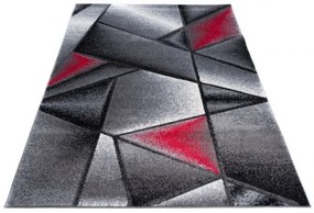 Koberec Sumatra J374C Shapes sivý, červený