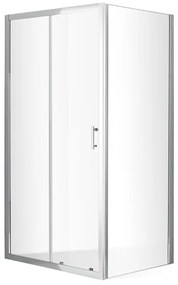 Posuvné sprchové dvere OBD2 s pevnou stenou OBB 140 cm 90 cm