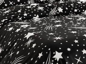 Bavlnené obliečky NIGHT SKY čierne